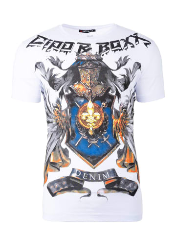 Cipo & Baxx Cipo & Baxx Slim Fit T-Shirt CT743 White M
