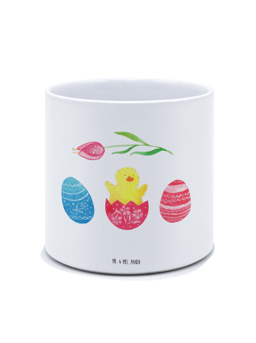 Mr. & Mrs. Panda Blumentopf Groß Küken Schlüpfen ohne Spruch in Weiß