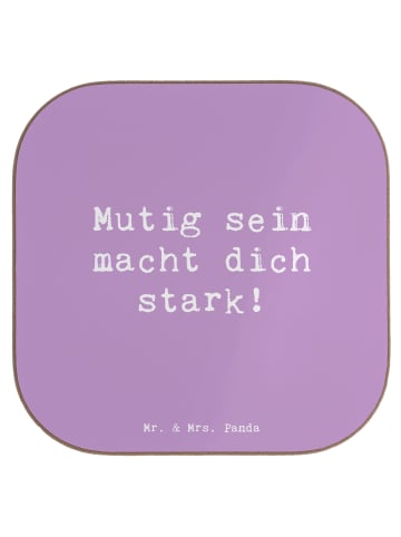 Coaster Spruch Angst überwinden mit Spruch in Lavendeltraum