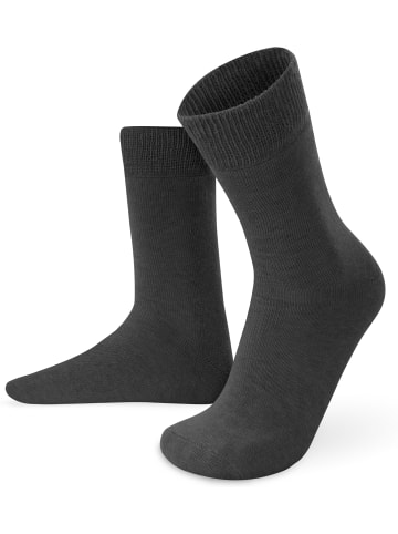 normani 3 Paar Alpaka-Vollplüschsocken in Schwarz/Schwarz/Anthrazit