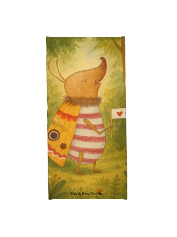 Mr. & Mrs. Panda Badetuch Nachtfalter Fähnchen Design ohne Spruch in Weiß