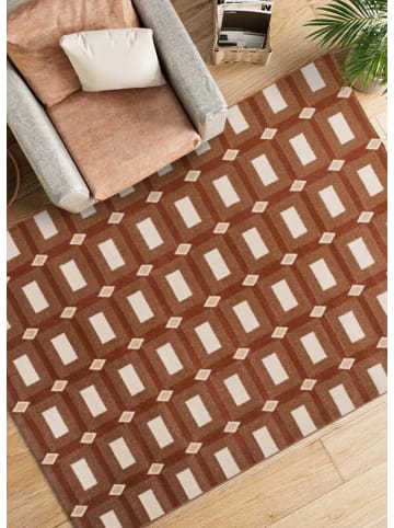 Atticgo Kurzflor-Teppich ASTRA in kupfer/beige