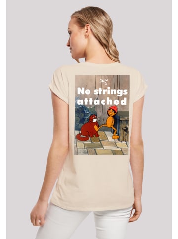 F4NT4STIC T-Shirt Pinocchio No Strings Attached in Whitesand