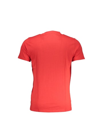 cavalli CLASS Rotes Baumwoll-T-Shirt