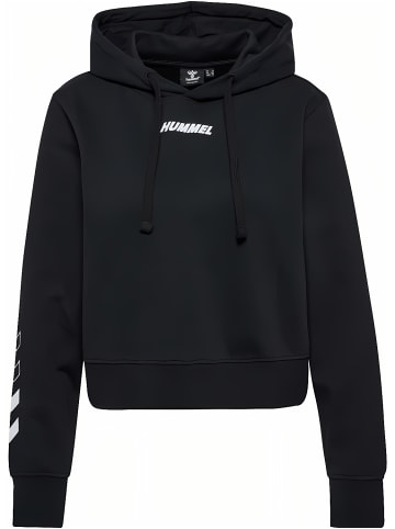 Hummel Hoodie "Hmlelemental Short Hoodie Woman" in Schwarz
