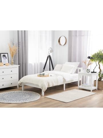 Beliani 2-tlg Einzelbett FLORAC in Weiß