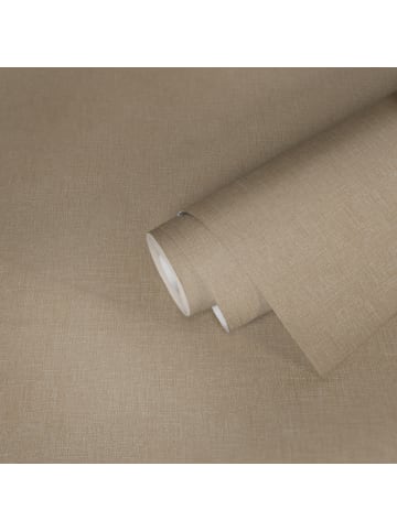 A.S. Création Tapete Rough Weave in Karamellbeige