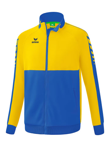 erima Six Wings Worker Jacke, Trainingsjacke in new royal/gelb