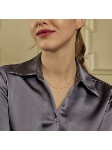 Amor Y-Collier Silber 925, gelbvergoldet in Gold