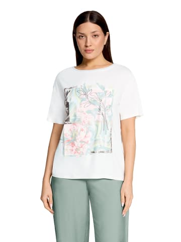 Betty Barclay Printshirt mit Rippbündchen in Patch Cream/Green