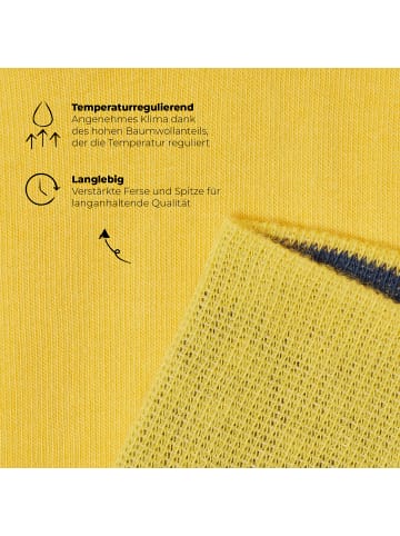 von Jungfeld Classic Socken Signature Innenbund in Gelb