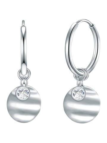 Eastside NY Creolen aus Edelstahl mit Zirkonia in silber