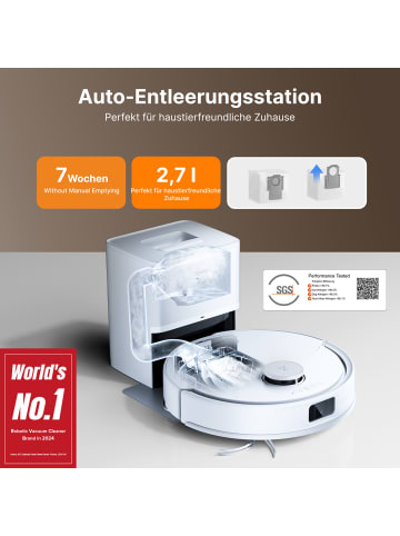 Roborock Saugroboter Q10PF+ in Weiß