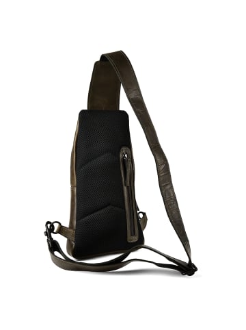 Greenburry Newport Umhängetasche Leder 33 cm british green