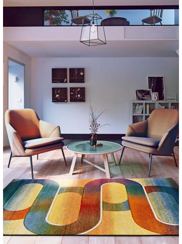 Atticgo Kurzflor-Teppich SYBIL in mehrfarbig