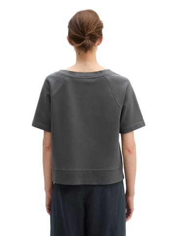 Marc O'Polo Kurzarm-Sweatshirt loose in Stormy Sky