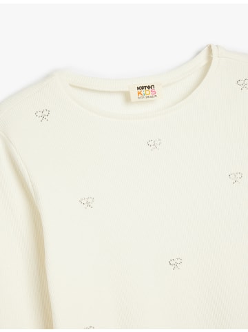 KOTON T-shirt in Ekru