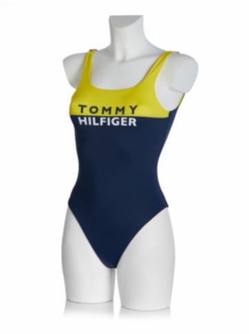 Tommy Hilfiger Badeanzug für Damen in blau in blau