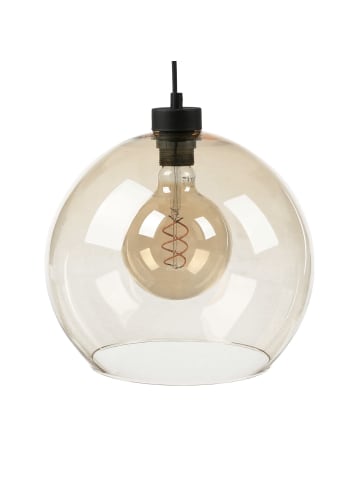 Licht-Erlebnisse Pendelleuchte (B)30 x (L)30 x (T)120 cm in Schwarz BernsteinSchwarz Bernstein