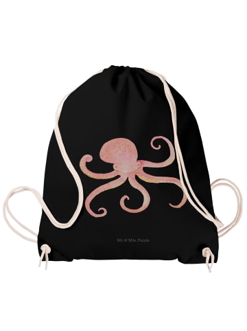 Mr. & Mrs. Panda Jutebeutel Tintenfisch ohne Spruch in Schwarz