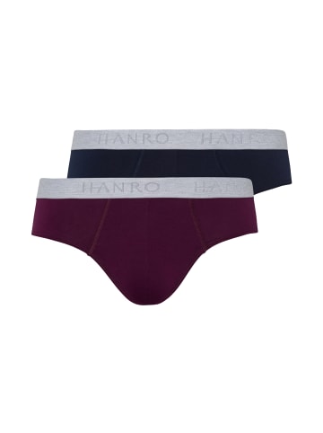 Hanro Slip / Unterhose Cotton Essentials in Deep Navy/Sumac