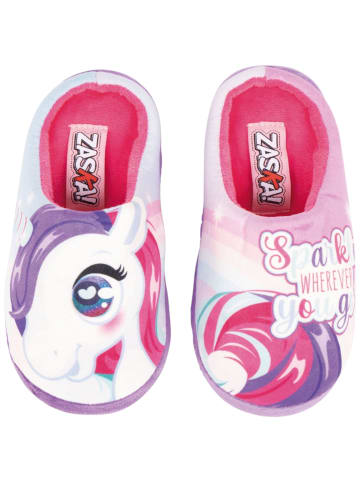 Zaska Hausschuhe Einhorn in Rosa