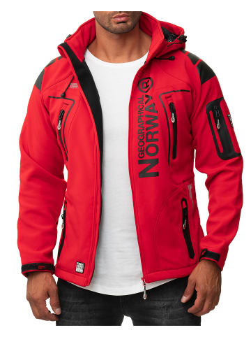 Geographical Norway Herren Regular Fit Softshelljacke  in Red