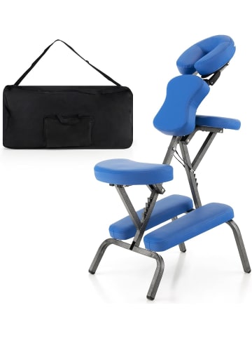 COSTWAY Massagestuhl klappbar in Blau