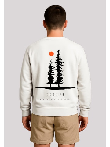 F4NT4STIC Sweatshirt Escape Discover the World Pinetree in off-white