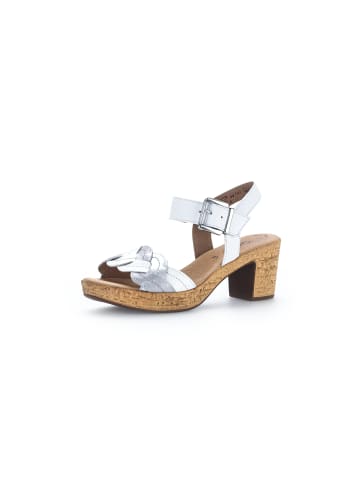 Gabor Fashion Plateau Sandalen in silber