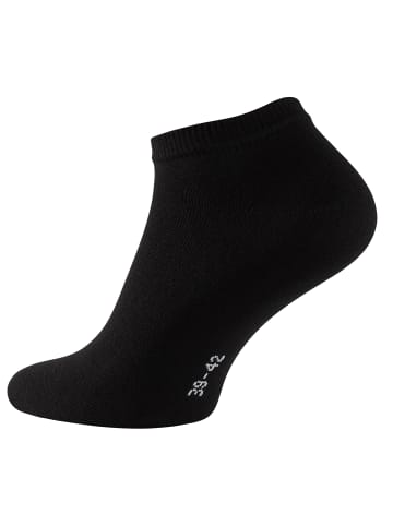 Cotton Prime® 10 Paar COTTON-Essentials Sneaker-Socken in Schwarz