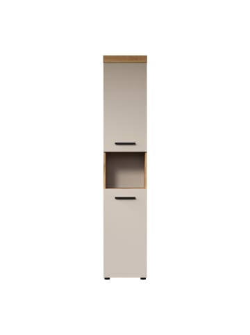 CALICOSY Badezimmerschrank MINA in Beige - (W)36 x (H)184 x (L)31 cm