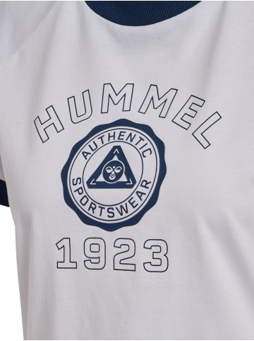 Hummel T-Shirt Hmlpulse Damen in WHITE/BLUE