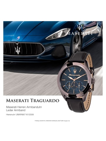 Maserati Chronograph-Armbanduhr Maserati Traguardo in braun groß (ca. 55x45mm)