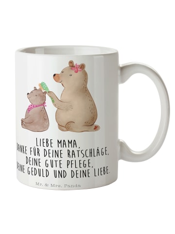 Mr. & Mrs. Panda Trinkbecher Bär Kind mit Spruch in Weiß