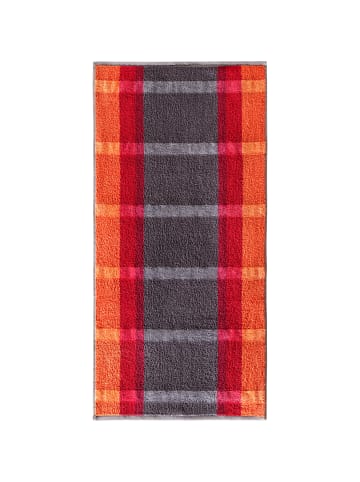 Erwin Müller Frottier, Jacquard Handtuch 2er-Pack in orange