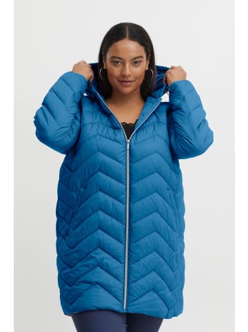 Fransa Steppmantel FPPADDING JA 1 - 20611615  Lange Steppjacke mit Kapuze in Blau