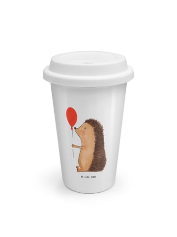 Mr. & Mrs. Panda To Go Becher Igel Luftballon ohne Spruch in Weiß