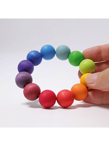 Grimm's Regenbogen Perlenring Ø 9 cm, Perlen Ø 2 cm ab 1 Jahr in bunt