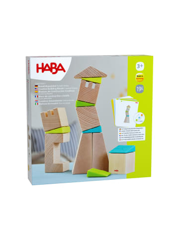 Haba Lernspielzeug 3D-Legespiel Schiefe Türme in mehrfarbig