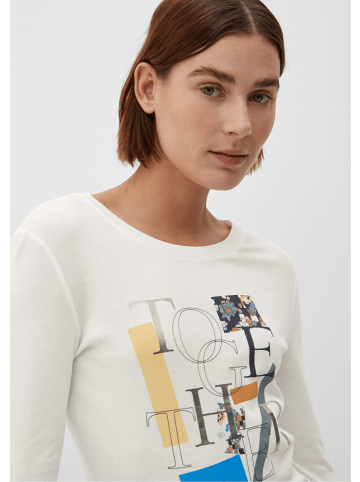 s.Oliver T-Shirt langarm in Creme