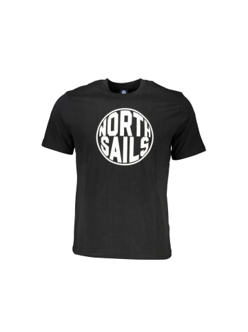 North Sails Schwarzes Baumwoll-T-Shirt