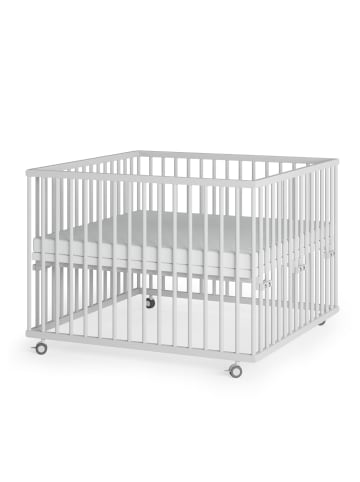 Sämann Sämann Laufgitter mit Lattenrost & Matratze Basic - weiß - Premium Kollektion