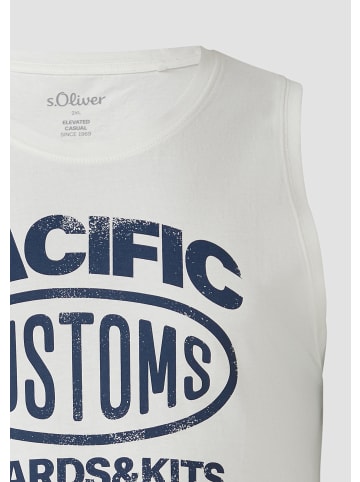 s.Oliver T-Shirt ärmellos in Weiß