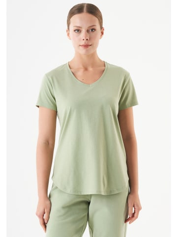 Organication T-Shirt "TUBA" in Salbeigrün