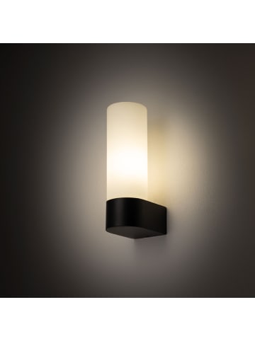 Licht-Erlebnisse Wandlampe (B)5 x (H)16.5 cm in Schwarz Weiß