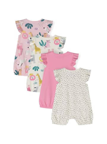 Minoti 4er. Set: Strampler 24babypack8 in mauve