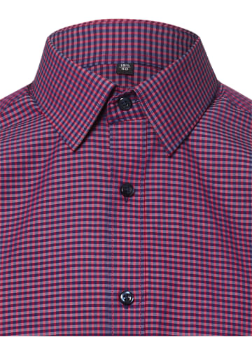 Finshley & Harding Hemd in rot marine - 0005