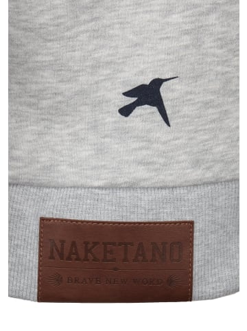 naketano Sweatshirt Krokettenhorst Allover Birds/Grey