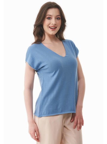 Organication T-Shirt "WOR17584" in Coronetblau